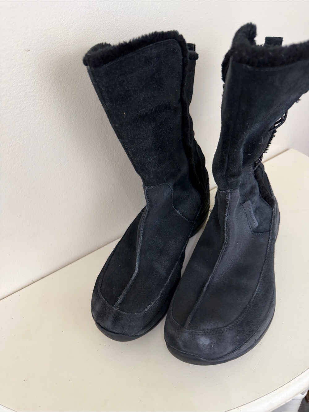 (2398) Columbia Delaney Omni Shield Mid calf winter snow boots, Size: 8.5